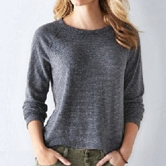 Sonoma Tops - Sonoma Metallic Foil Raglan Long Sleeve Tee